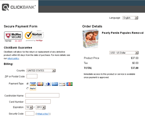 Clickbank Checkout Page